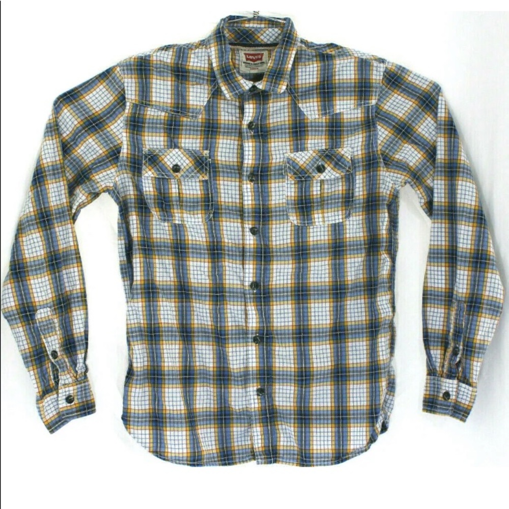 Levi’s men’s button front white table vintage